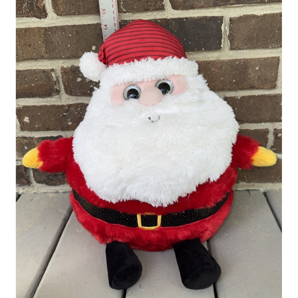 Fiber Optic Plush Santa Eyes Light Upwalmart‎ 14" Sitting